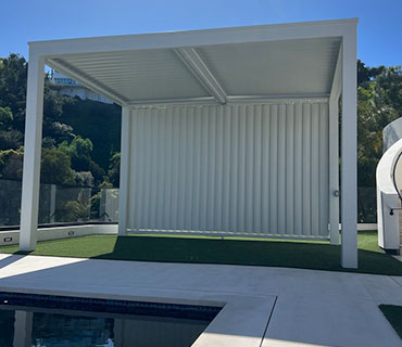 Free standing patio cover options and colors