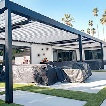 Equinox louvered patio in use