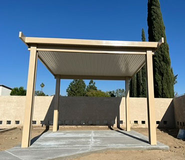 Solid patio cover installation options