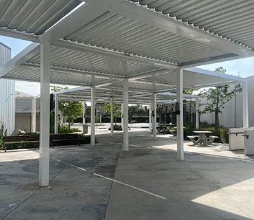 Free standing carport cover with modern design